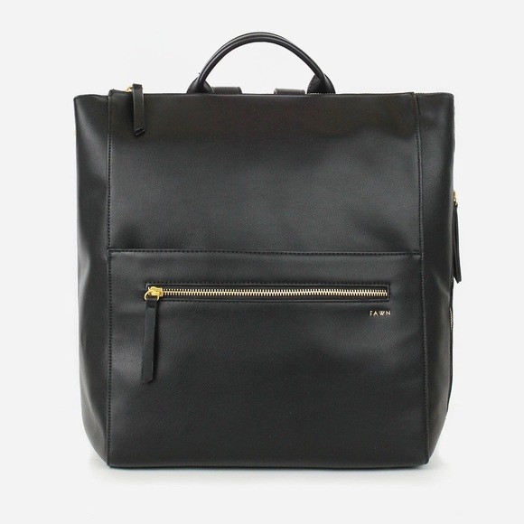 Fawn The Square Diaper Bag - Black - Comes W Extras - Picture 1 of 16